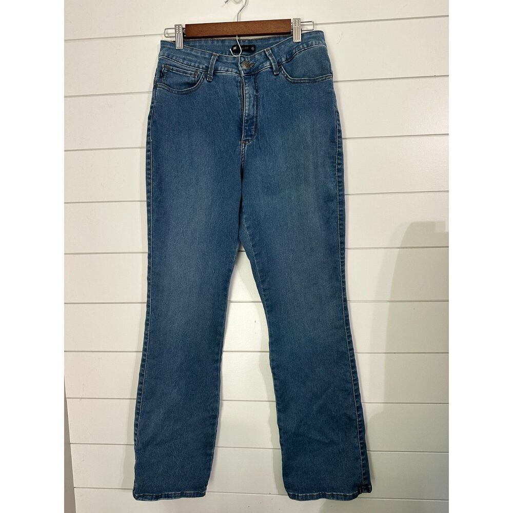 Lee Easy Fit Womens Straight Leg Jeans 14 Regular Medium Wash